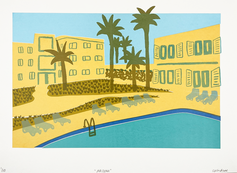 Charlotte Windsor Print Club London Screenprint