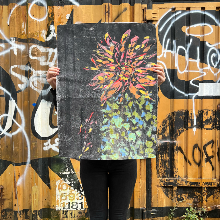 M.E. Ster Molnar Print Club London Screenprint