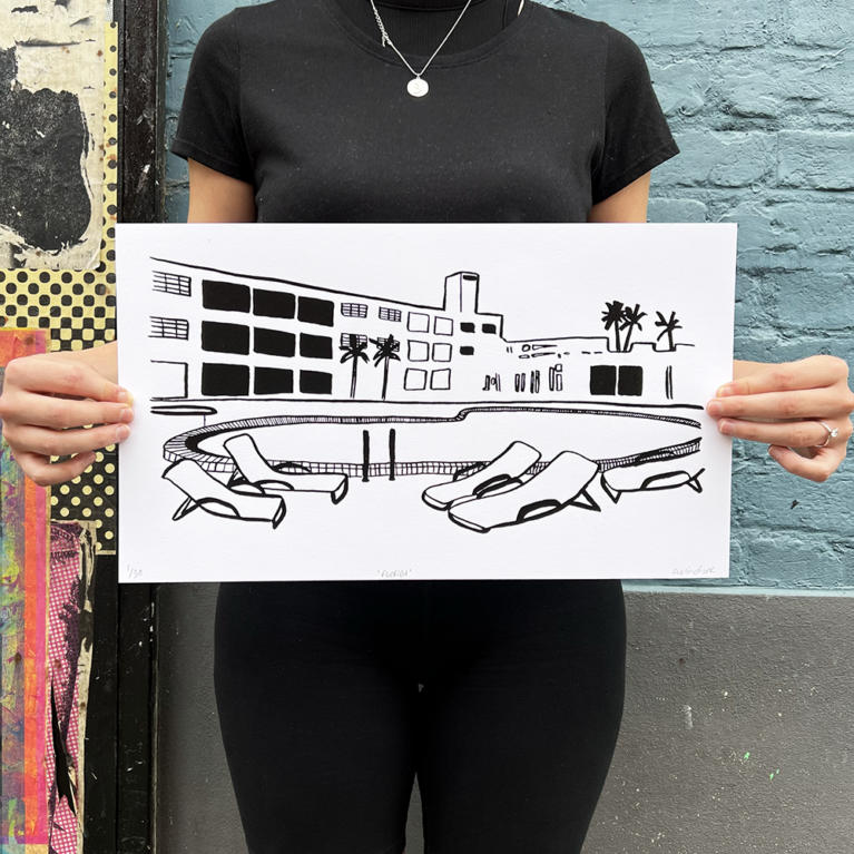 Charlotte Windsor Print Club London Screenprint