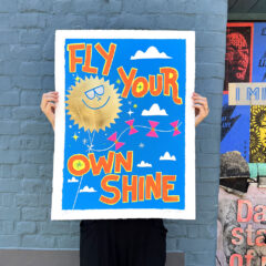 David Newton Print Club London Screenprint