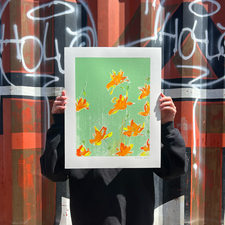 M.E. Ster-Molnar Print Club London Monoprint