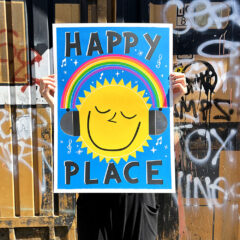 David Newton Print Club London Screenprint