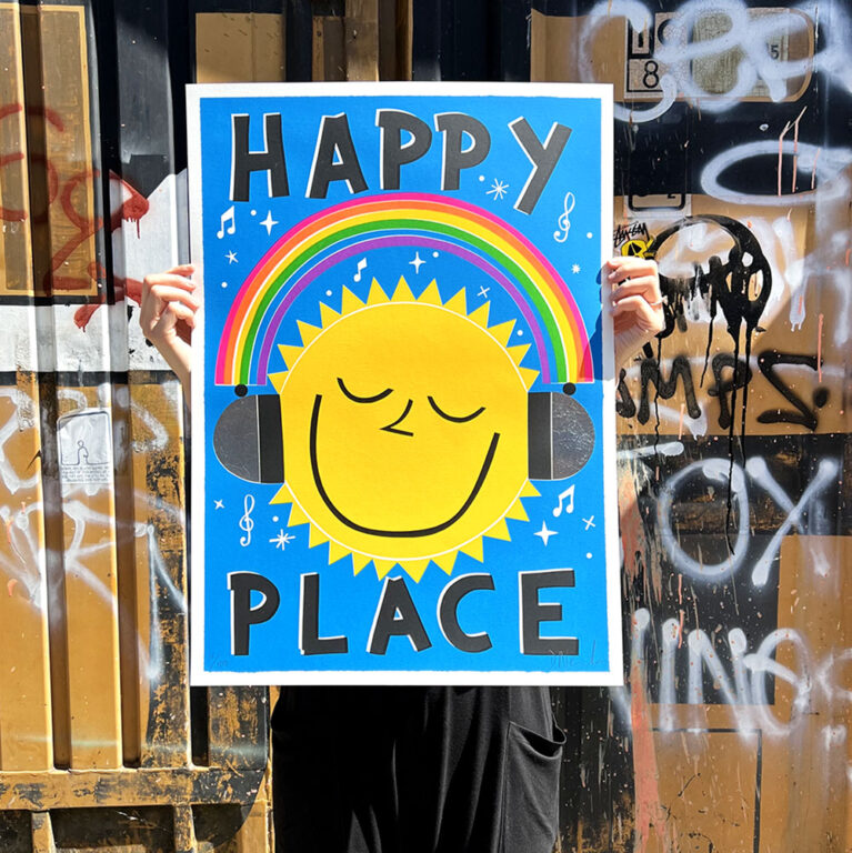 David Newton Print Club London Screenprint