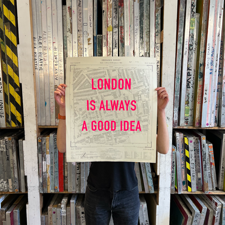 Dave Buonaguidi Print Club London Screenprint