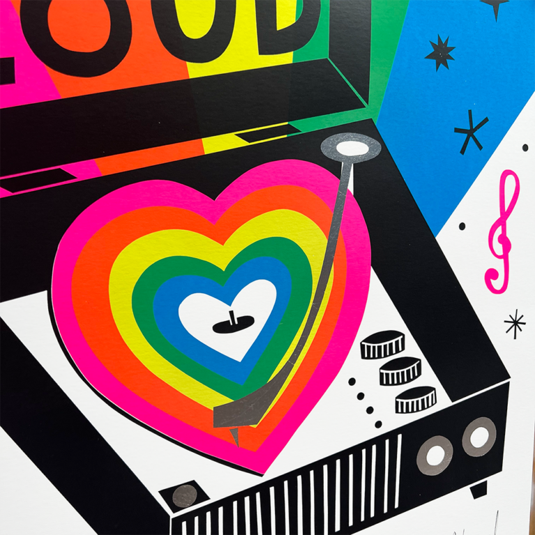 David Newton Print Club London Screenprint