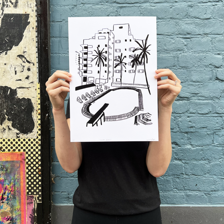 Charlotte Windsor Print Club London Screenprint