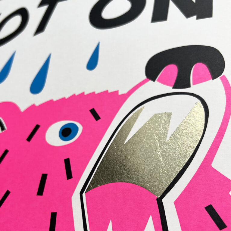 David Newton Print Club London Screenprint