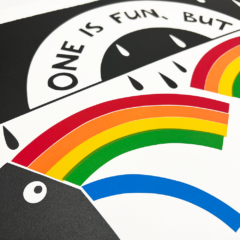 David Newton Print Club London Screenprint