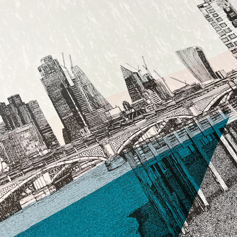 Clare Halifax Print Club London Screenprint