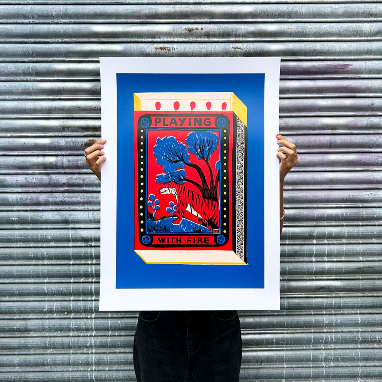 Aleesha Nandhra Print Club London Screenprint