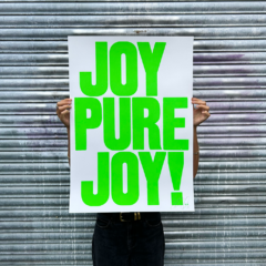 Anthony Burrill Print Club London Screenprint