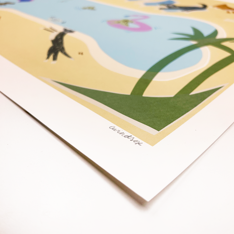 Charlotte Windsor Print Club London Screenprint