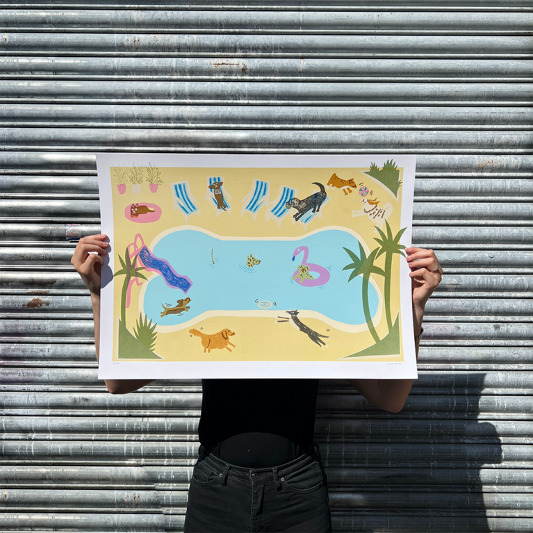 Charlotte Windsor Print Club London Screenprint