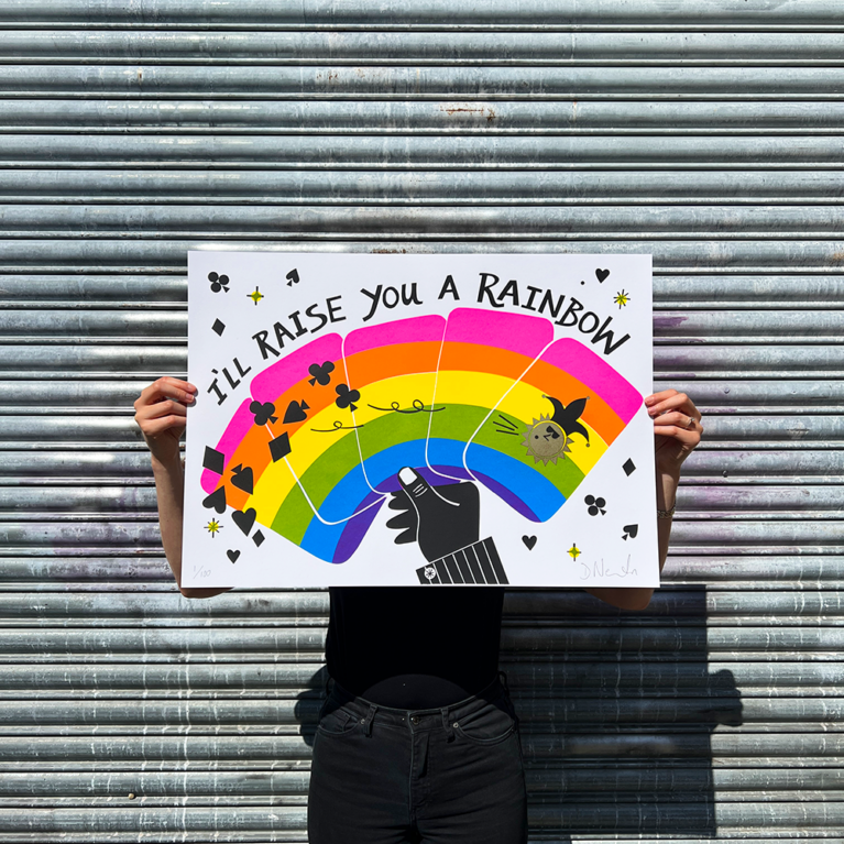 David Newton Print Club London Screenprint