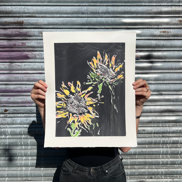 M.E. Ster Molnar Print Club London Screenprint