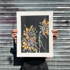 M.E. Ster Molnar Print Club London Screenprint