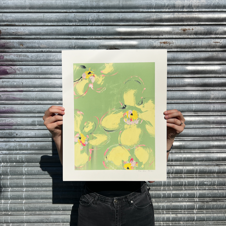 M.E. Ster Molnar Print Club London Screenprint