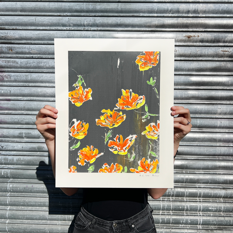 M.E. Ster Molnar Print Club London Screenprint