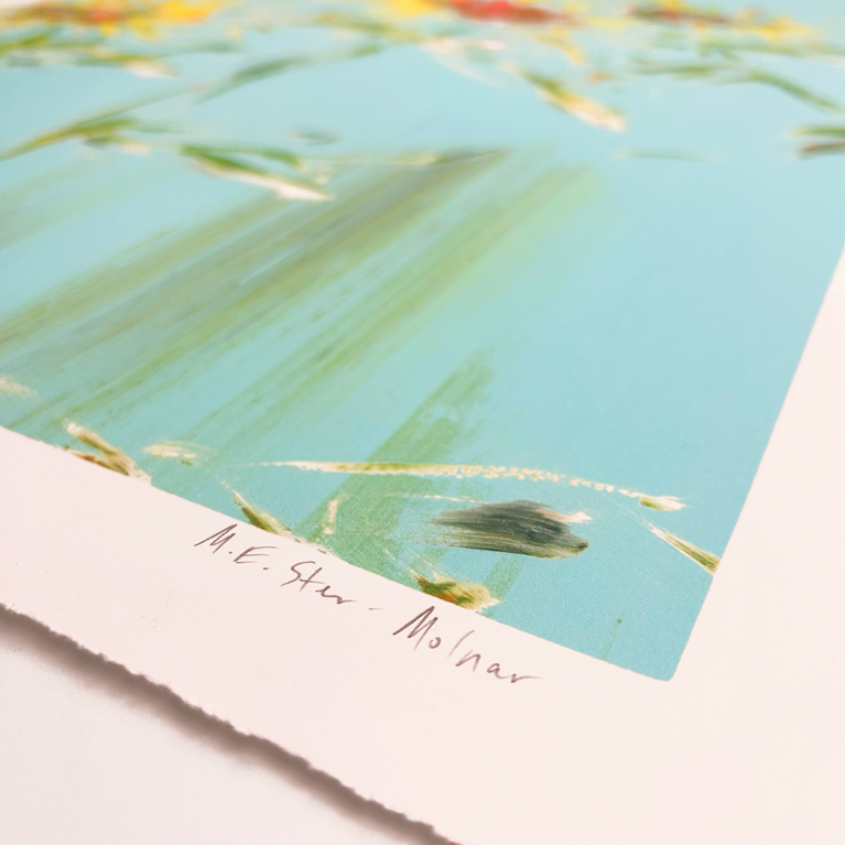 M.E. Ster Molnar Print Club London Screenprint