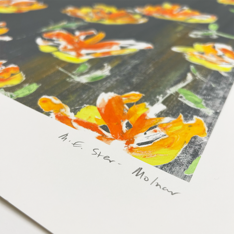 M.E. Ster Molnar Print Club London Screenprint