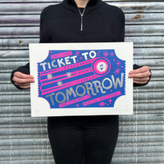 David Newton Print Club London Screenprint