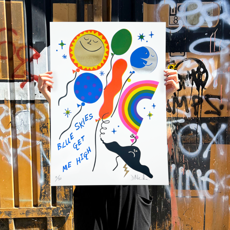 David Newton Print Club London Screenprint