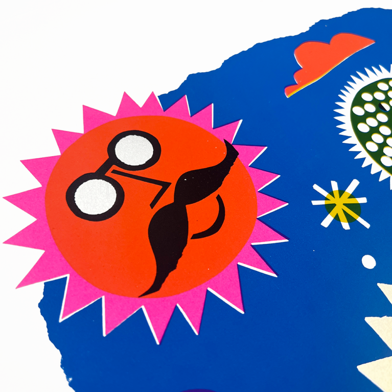 David Newton Print Club London Screenprint