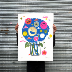 David Newton Print Club London Screenprint