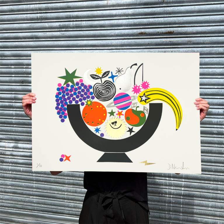 David Newton Print Club London Screenprint