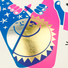 David Newton Print Club London Screenprint