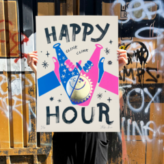 David Newton Print Club London Screenprint