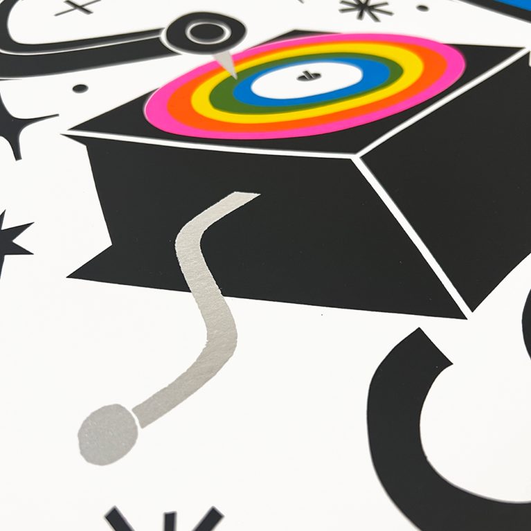 David Newton Print Club London Screenprint