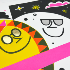 David Newton Print Club London Screenprint