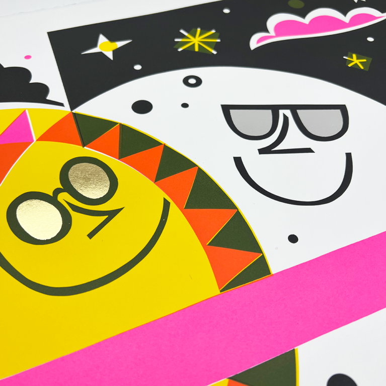 David Newton Print Club London Screenprint