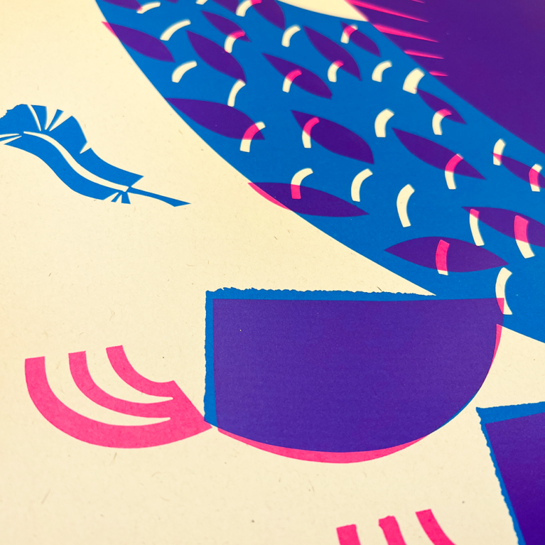 David Newton Print Club London Screenprint