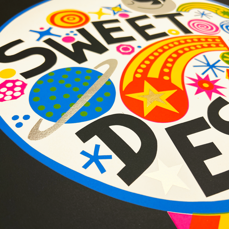 David Newton Print Club London Screenprint