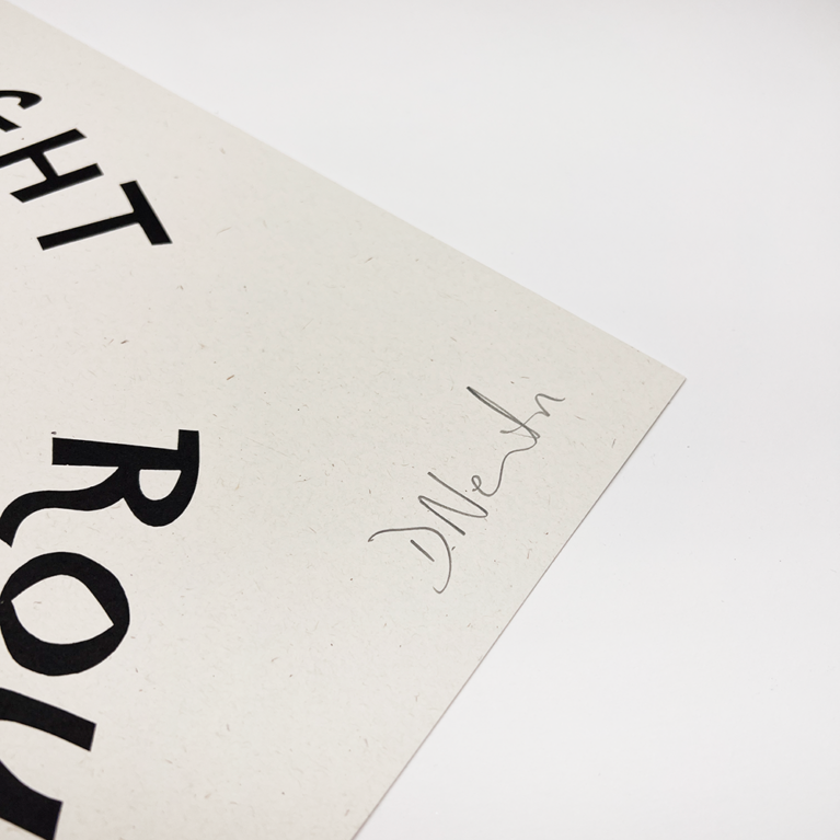 David Newton Print Club London Screenprint