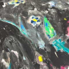 M.E. Ster-Molnar Print Club London Monoprint