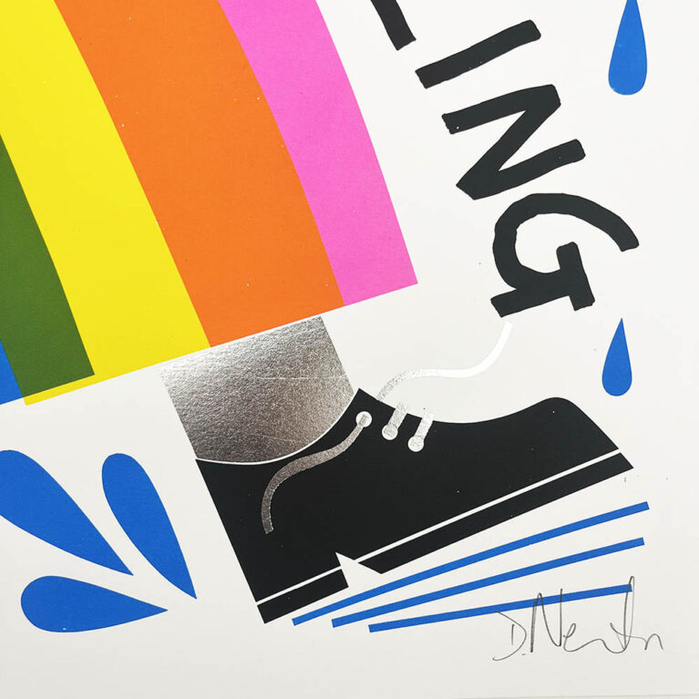 David Newton Print Club London Screenprint