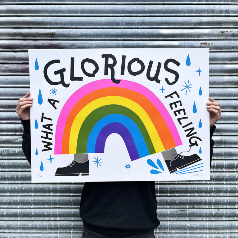 David Newton Print Club London Screenprint