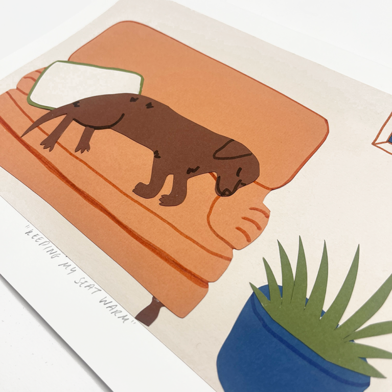 Charlotte Windsor Print Club London Original Artwork