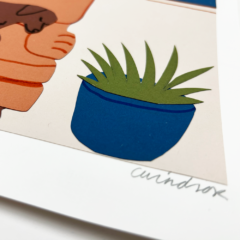 Charlotte Windsor Print Club London Original Artwork