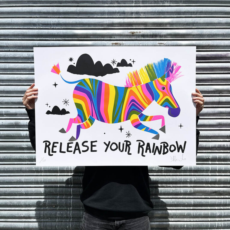 David Newton Print Club London Screenprint