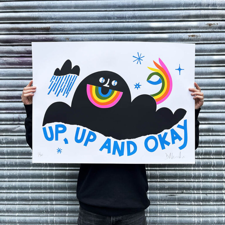 David Newton Print Club London Screenprint