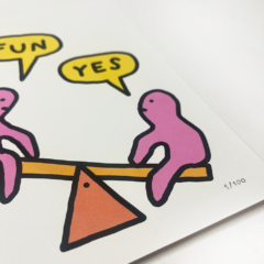 Caio Caldas Print Club London Screenprint