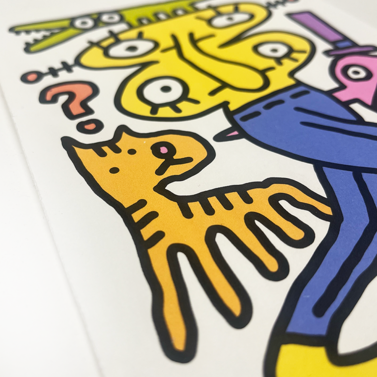 Caio Caldas Print Club London Screenprint