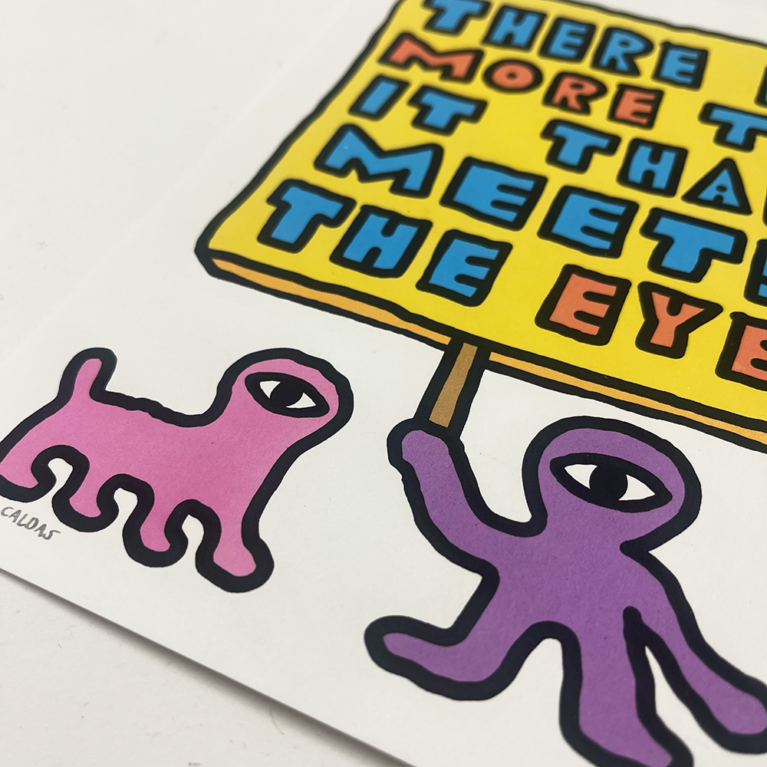 Caio Caldas Print Club London Screenprint