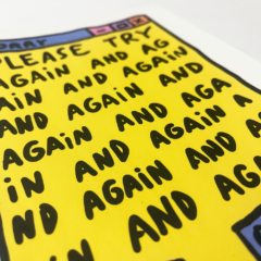 Caio Caldas Print Club London Screenprint