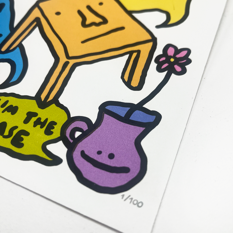 Caio Caldas Print Club London Screenprint