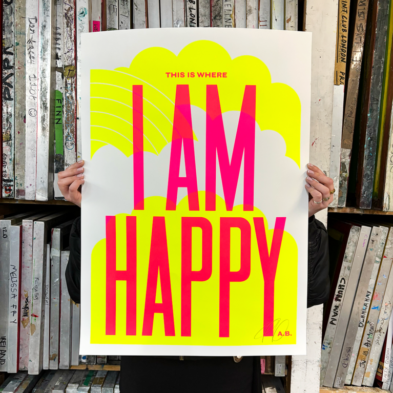 Anthony Burrill Print Club London Sreen Print